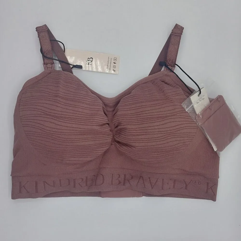 Kindred Bravely Sublime Hands-Free Pumping Nursing Bra Size Large Twilight NEW!
